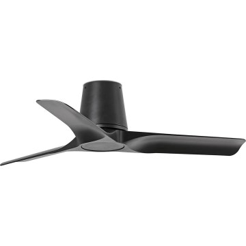 FARO 33827WT - Stropný ventilátor HEY TUB S čierna pr. 90 cm Wi-Fi Tuya + diaľkové ovládanie