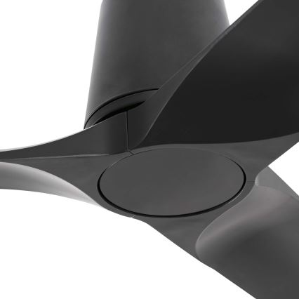 FARO 33827WT - Stropný ventilátor HEY TUB S čierna pr. 90 cm Wi-Fi Tuya + diaľkové ovládanie
