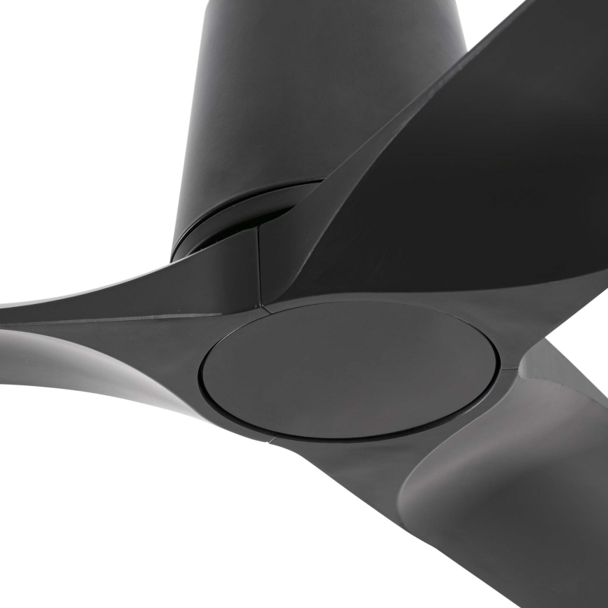 FARO 33827WT - Stropný ventilátor HEY TUB S čierna pr. 90 cm Wi-Fi Tuya + diaľkové ovládanie