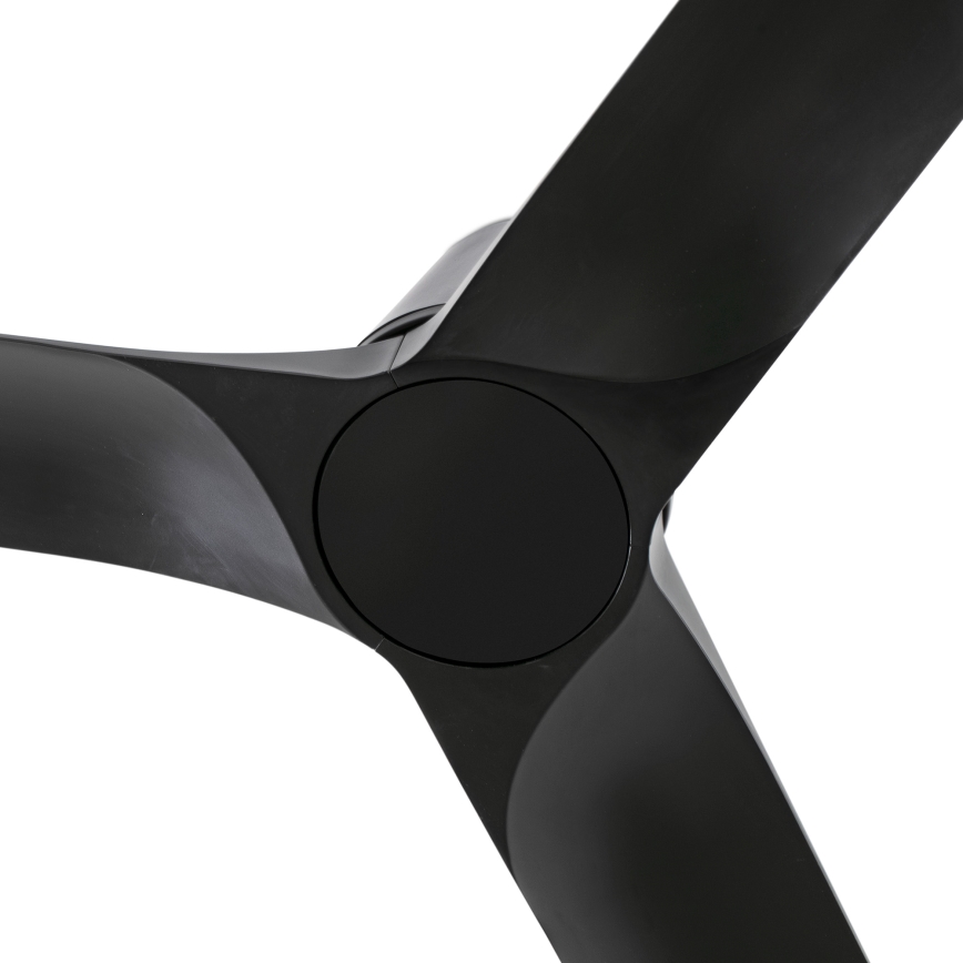 FARO 33827WT - Stropný ventilátor HEY TUB S čierna pr. 90 cm Wi-Fi Tuya + diaľkové ovládanie