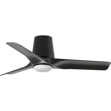 FARO 33827WT1S - LED stmievateľný stropný ventilátor HEY TUB s LED/10W/230V 2700/3000/4000K priemer 90 cm čierna Wi-Fi Tuya + diaľkové ovládanie