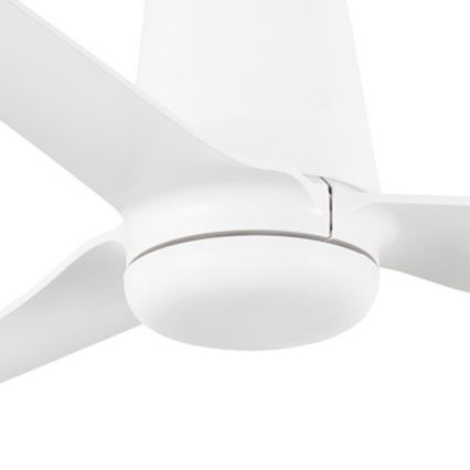 FARO 33828WT - Stropný ventilátor PUNT TUB M biela pr. 132 cm Wi-Fi Tuya + diaľkové ovládanie
