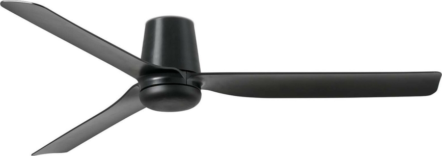 FARO 33830WT - Stropný ventilátor PUNT TUB M čierna pr. 132 cm Wi-Fi Tuya + diaľkové ovládanie