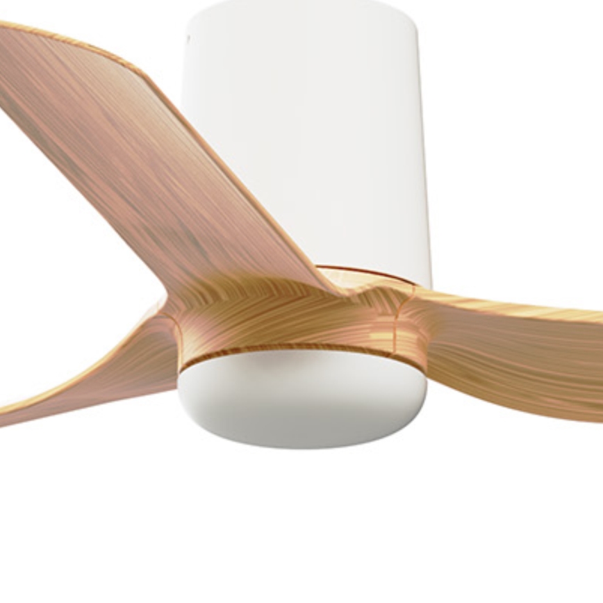 FARO 33833 - Stropný ventilátor MINI PUNT TUB S hnedá/biela pr. 90 cm + diaľkové ovládanie