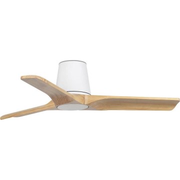 FARO 33836WT - Stropný ventilátor HEYWOOD TUB S borovica/biela pr. 90 cm Wi-Fi Tuya + diaľkové ovládanie