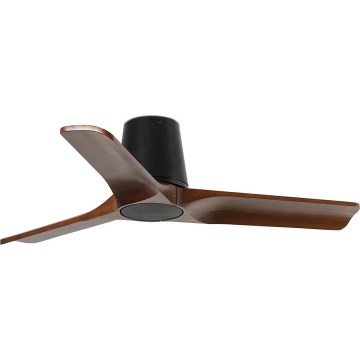 FARO 33837 - Stropný ventilátor HEYWOOD TUB S borovica/čierna pr. 90 cm + diaľkové ovládanie