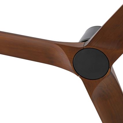 FARO 33837 - Stropný ventilátor HEYWOOD TUB S borovica/čierna pr. 90 cm + diaľkové ovládanie