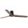 FARO 33839 - Stropný ventilátor HEYWOOD TUB L borovica/čierna pr. 132 cm + diaľkové ovládanie