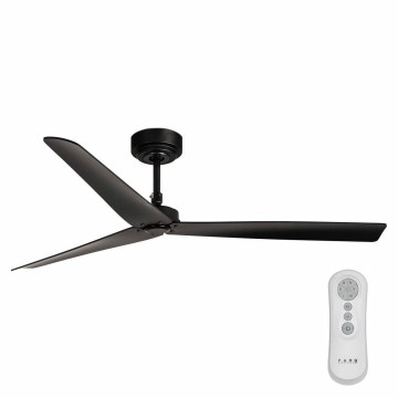 FARO 34100 - Stropný ventilátor MILOS čierna + diaľkové ovládanie