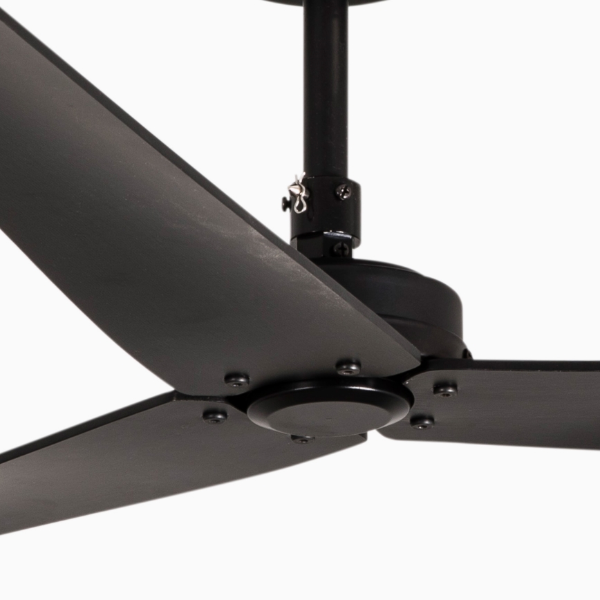 FARO 34100 - Stropný ventilátor MILOS čierna + diaľkové ovládanie