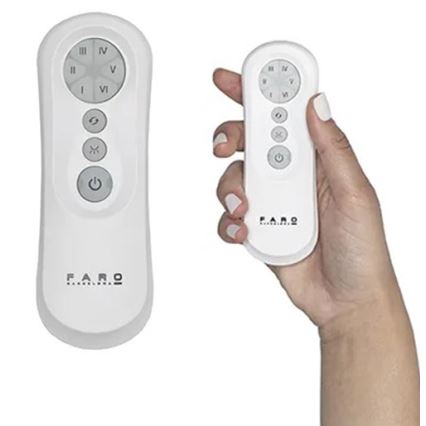 FARO 34100 - Stropný ventilátor MILOS čierna + diaľkové ovládanie
