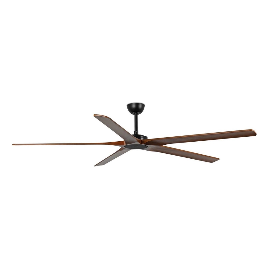 FARO 34190WT - Stropný ventilátor BIGWOOD XL borovica/čierna pr. 200 cm Wi-Fi Tuya + diaľkové ovládanie