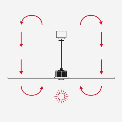 FARO 34190WT - Stropný ventilátor BIGWOOD XL borovica/čierna pr. 200 cm Wi-Fi Tuya + diaľkové ovládanie