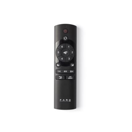 FARO 34190WT - Stropný ventilátor BIGWOOD XL borovica/čierna pr. 200 cm Wi-Fi Tuya + diaľkové ovládanie