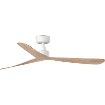 FARO 34195WT - Stropný ventilátor ROCKER M priemer 132 cm béžovo-biely Wi-Fi Tuya + diaľkové ovládanie