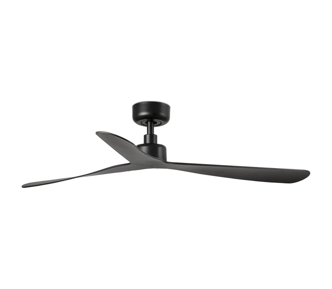 FARO Barcelona FARO 34196 - Stropný látor ROCKER M pr. 132 cm čierny + diaľkové ovládanie 34196