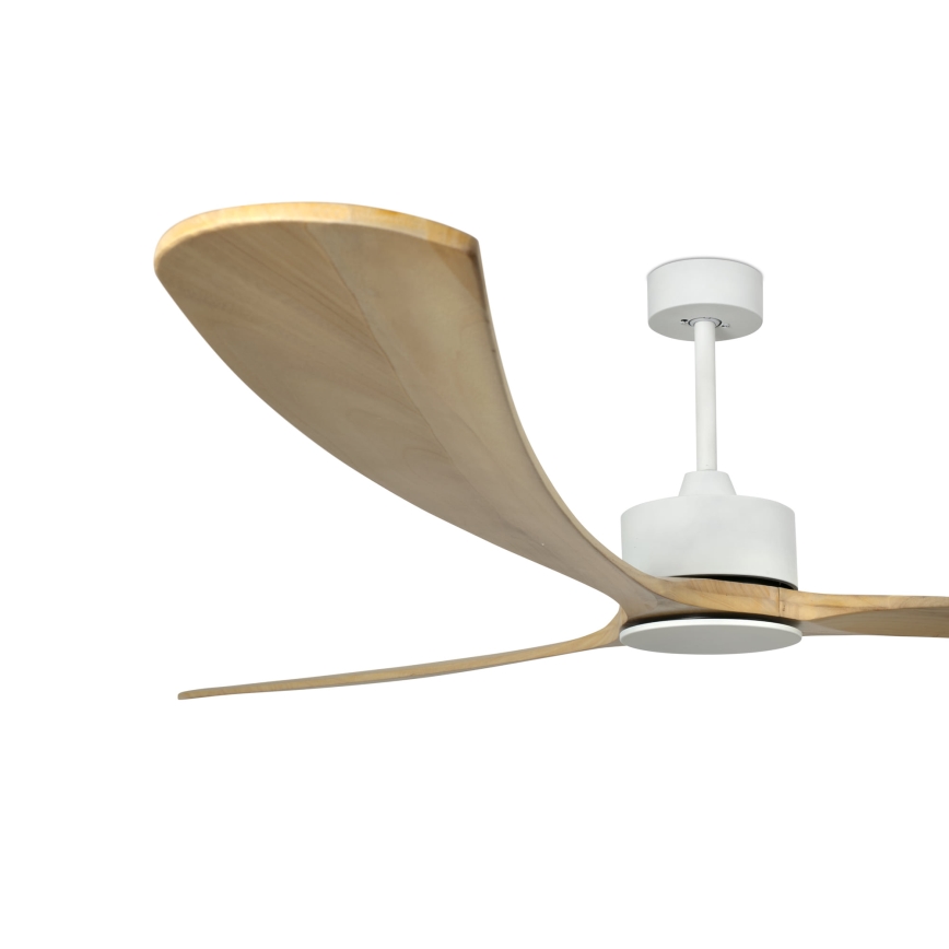 FARO 34201WPA - Stropný ventilátor KAUAI XL hnedá/biela pr. 240 cm SMART + diaľkové ovládanie