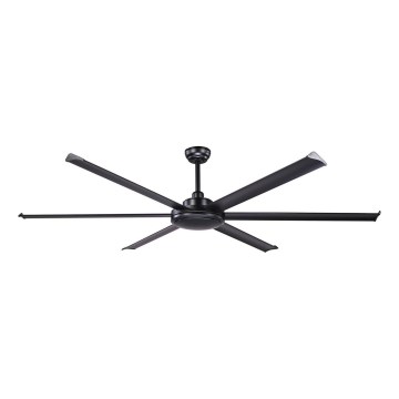FARO 34203 - Stropný ventilátor ROTTERDAM XL čierna pr. 200 cm + diaľkové ovládanie