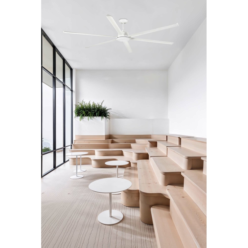FARO 34206 - Stropný ventilátor ROTTERDAM XXL biela pr. 250 cm + diaľkové ovládanie