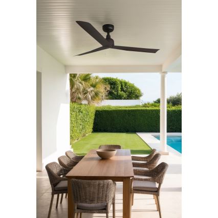 FARO 34275 - Stropný ventilátor MARINE M hnedá pr. 125 cm IP44 + diaľkové ovládanie