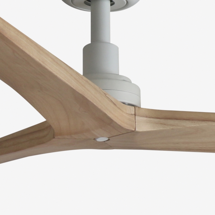 FARO 34280 - Stropný ventilátor KLIM M hnedá/biela pr. 125 cm + diaľkové ovládanie