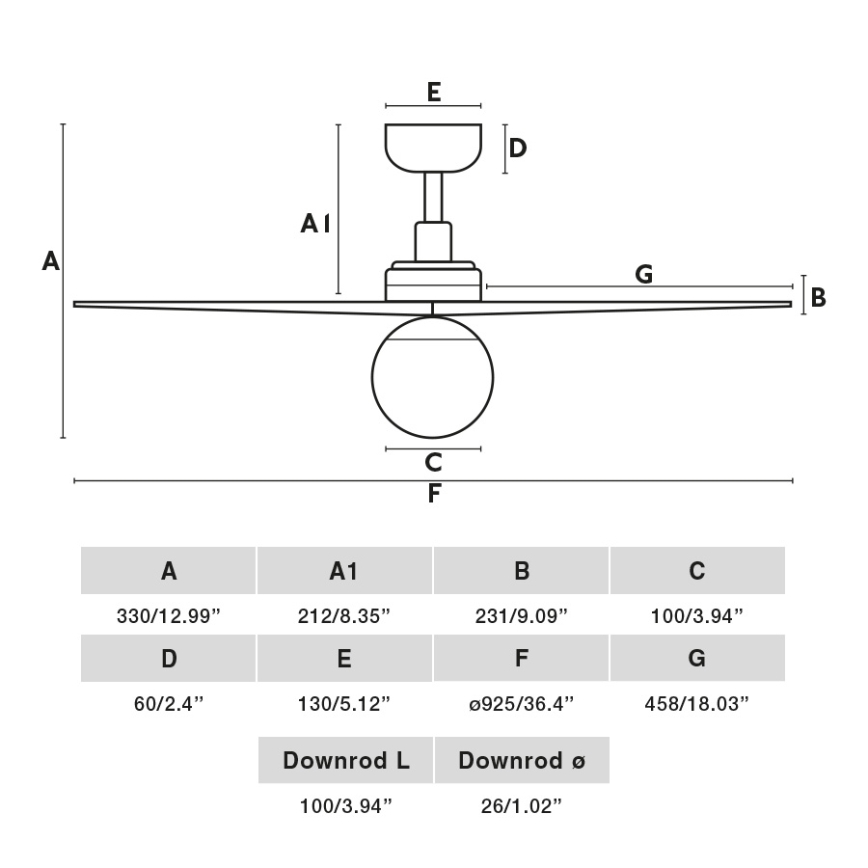 FARO 34281-11L - Stropný ventilátor KLIM S 1xE27/15W/230V drevo/biela pr. 92,5 cm + diaľkové ovládanie