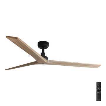 FARO 34282 - Stropný ventilátor KLIM L hnedá/čierna pr. 150 cm + diaľkové ovládanie