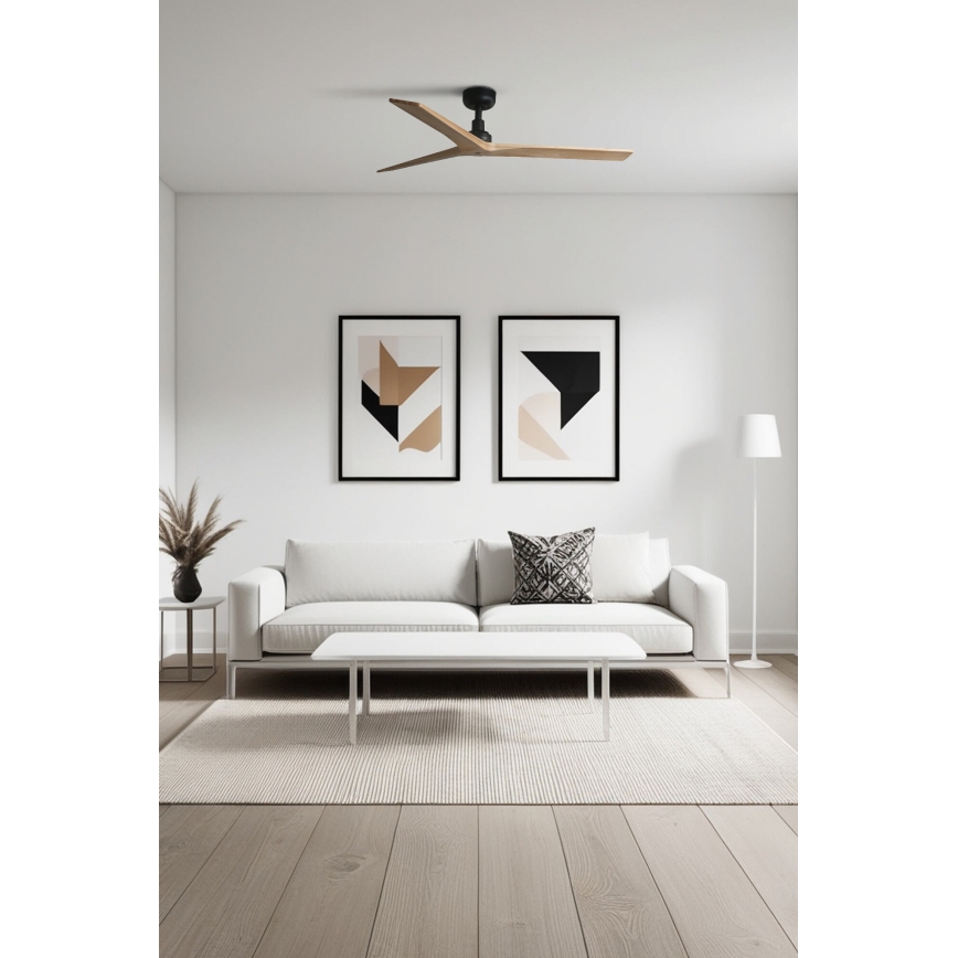 FARO 34283 - Stropný ventilátor KLIM M hnedá/čierna pr. 125 cm + diaľkové ovládanie