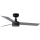 FARO 34285WT1S - LED stmievateľný stropný ventilátor CRUISER s LED/18W/230V 2700/3000/4000K pr. 106 cm šedá/čierna Wi-Fi Tuya + diaľkové ovládanie