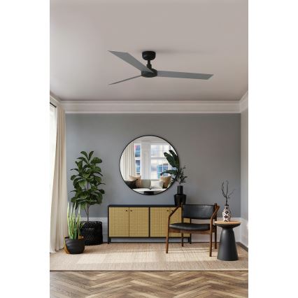 FARO 34286 - Stropný ventilátor CRUISER L čierna pr. 132 cm + diaľkové ovládanie