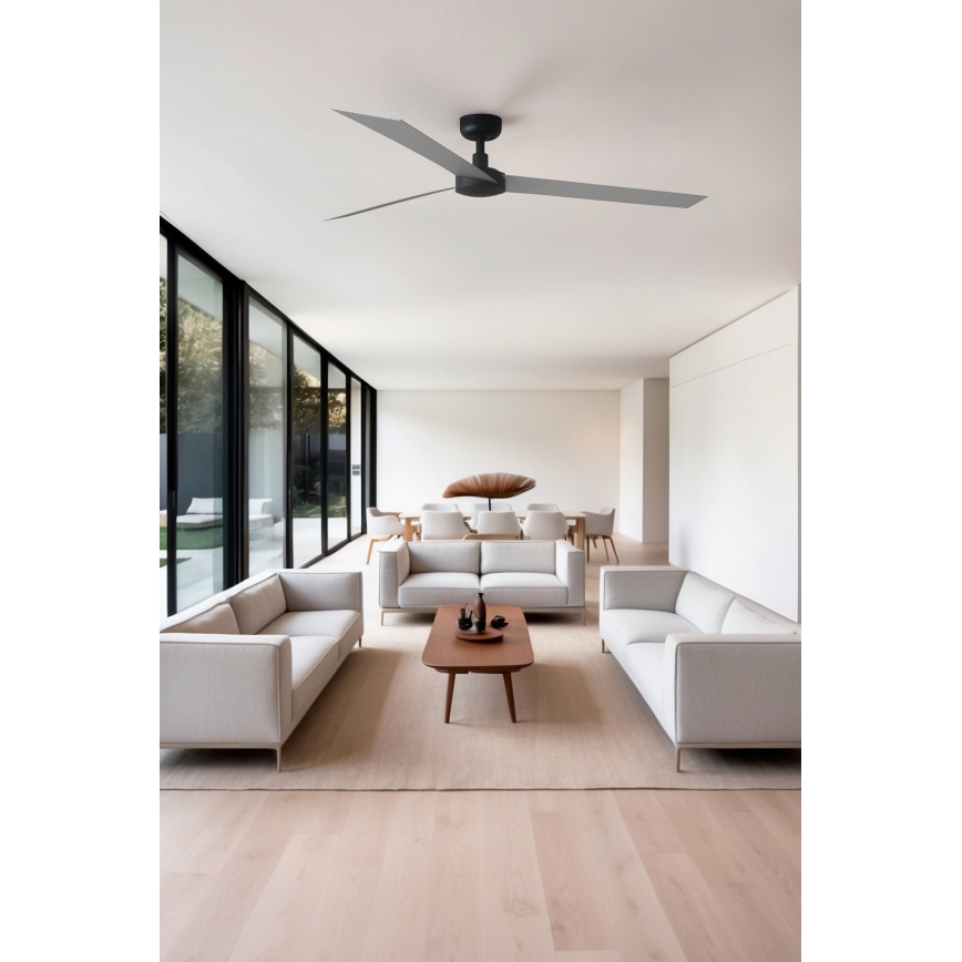 FARO 34287 - Stropný ventilátor CRUISER XL čierna pr. 160 cm + diaľkové ovládanie