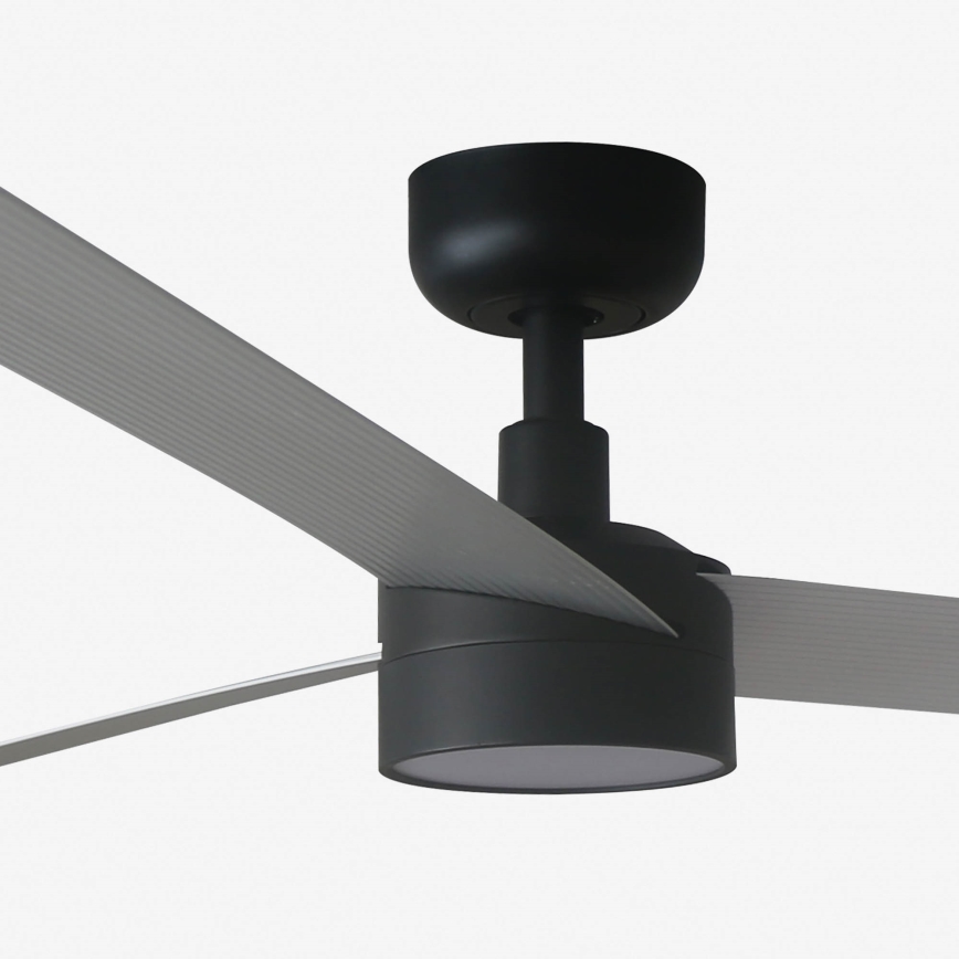 FARO 34287WT1S - LED stmievateľný stropný ventilátor CRUISER XL LED/18W/230V 2700/3000/4000K pr. 160 cm sivá/čierna Wi-Fi Tuya + diaľkové ovládanie