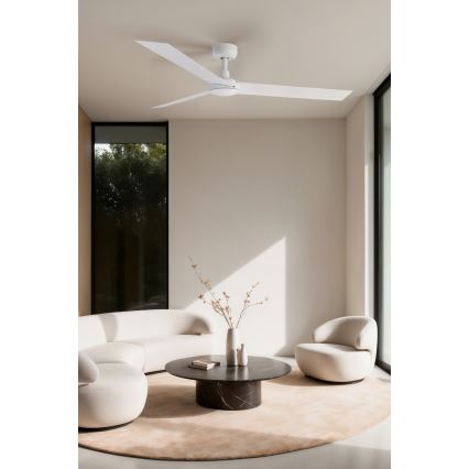 FARO 34290WP - Stropný ventilátor CRUISER L biela pr. 132 cm SMART + diaľkové ovládanie