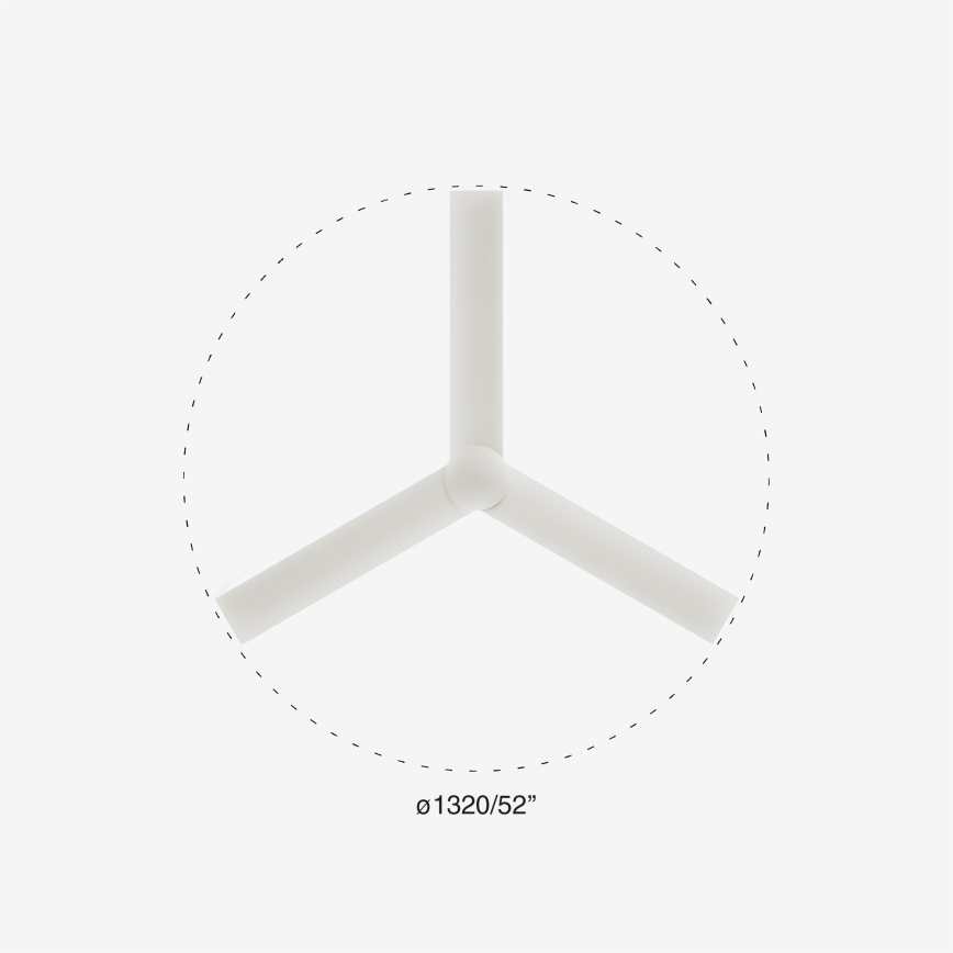 FARO 34290WP - Stropný ventilátor CRUISER L biela pr. 132 cm SMART + diaľkové ovládanie