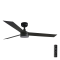 FARO 34291-1TW - LED stmievateľný stropný ventilátor CRUISER LED/20W/230V 2700/3000/4000K priemer 132 cm čierna + diaľkové ovládanie