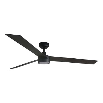FARO 34293WT1S - LED stmievateľný stropný ventilátor CRUISER XL LED/18W/230V, 2700/3000/4000K, priemer 160 cm, čierny, Wi-Fi Tuya + diaľkové ovládanie