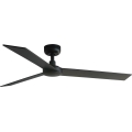 FARO 34298WT - Stropný ventilátor RUDDER L čierna/wenge pr. 132 cm Wi-Fi Tuya + diaľkové ovládanie