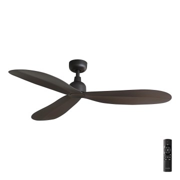 FARO 34301 - Stropný ventilátor PALMA hnedá pr. 129 cm IP44 + diaľkové ovládanie