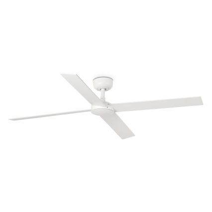 FARO 34355WT - Stropný ventilátor RUDDER L biela/béžová pr. 132 cm Wi-Fi Tuya + diaľkové ovládanie
