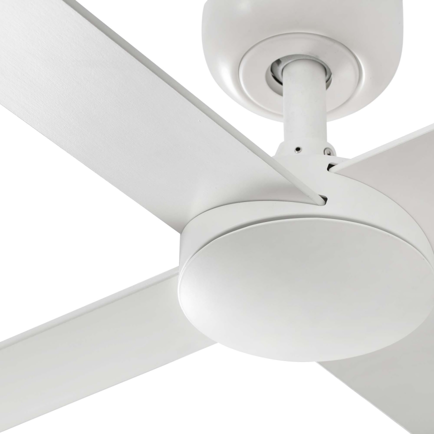 FARO 34355WT - Stropný ventilátor RUDDER L biela/béžová pr. 132 cm Wi-Fi Tuya + diaľkové ovládanie