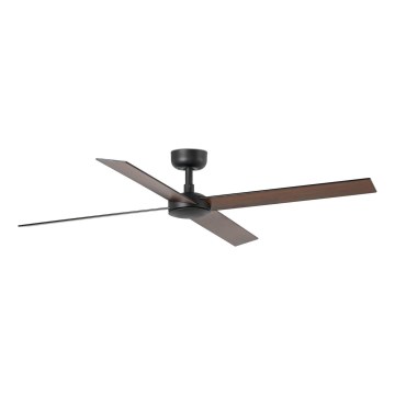 FARO 34356 - Stropný ventilátor RUDDER L hnedá/čierna pr. 132 cm + diaľkové ovládanie