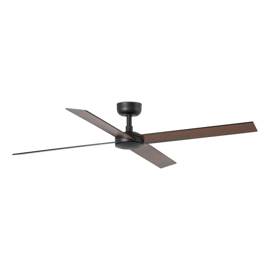 FARO 34356 - Stropný ventilátor RUDDER L hnedá/čierna pr. 132 cm + diaľkové ovládanie