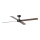FARO 34356 - Stropný ventilátor RUDDER L hnedá/čierna pr. 132 cm + diaľkové ovládanie