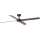 FARO 34356WT - Stropný ventilátor RUDDER L hnedá/čierna pr. 132 cm Wi-Fi Tuya + diaľkové ovládanie