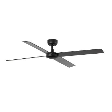 FARO 34356WT - Stropný ventilátor RUDDER L hnedá/čierna pr. 132 cm Wi-Fi Tuya + diaľkové ovládanie