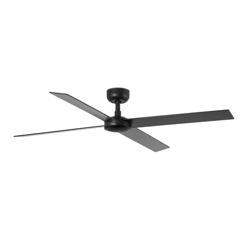 FARO 34356WT - Stropný ventilátor RUDDER L hnedá/čierna pr. 132 cm Wi-Fi Tuya + diaľkové ovládanie