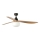 FARO 34360WT-11L - Stropný ventilátor OUTWOOD L 1xE27/15W/230V hnedá/čierna pr. 150 cm Wi-Fi Tuya IP44 + diaľkové ovládanie