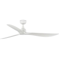 FARO 34363 - Stropný ventilátor OUTWOOD L biela pr. 150 cm IP44 + diaľkové ovládanie