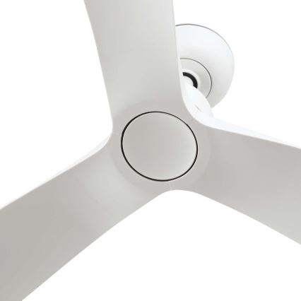 FARO 34363 - Stropný ventilátor OUTWOOD L biela pr. 150 cm IP44 + diaľkové ovládanie