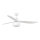FARO 34363WT-11L - Stropný ventilátor OUTWOOD L 1xE27/15W/230V biela+ pr. 150 cm Wi-Fi Tuya IP44 + diaľkové ovládanie